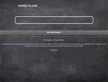 Tablet Screenshot of novelprize.com